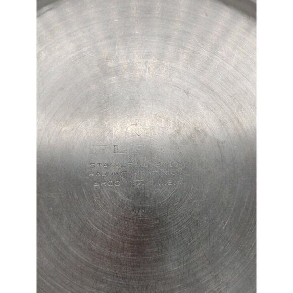 Vintage FLINT WARE-EKCO Stainless Steel 10" SKILLET Frying Pan with Lid USA - Picture 7 of 12